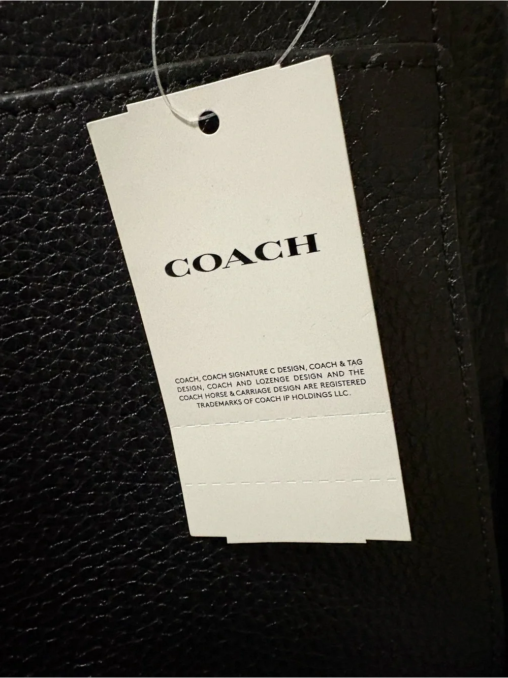 Classic Black Coach Leather Top-Handle Bag with Gold Hardware